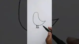 Easy drawing colorful cock #youtubeshorts #shortsfeed #trending #drawing