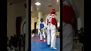 National selection trial Taekwondo fight
