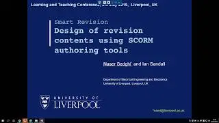University of Liverpool L&T Conference 2019: Design of revision contents using SCORM authoring tools