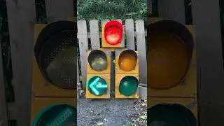 Econolite Doghouse Traffic Signal Sequencing #trafficlight #shorts #stoplight #doghousetrafficlight