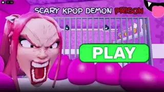 😱Scary Kpop Demon's PRISON RUN! NEW SCARY ROBLOX (#roblox )
