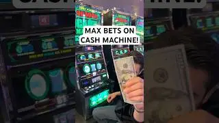 Doing MAX BETS On This Cash Machine Slot! #slots #lasvegas