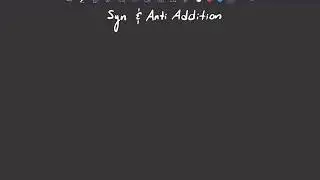 Syn and Anti Addition 1: Intro