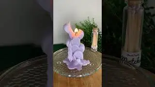 Satisfying candle burning time lapse 💜