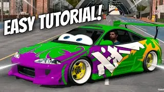 Mitsubishi Eclipse Wingo Livery Design Tutorial | Cars 2 | Car Parking Multiplayer
