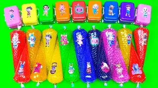 Cocomelon Slime🌈 Finding Colorful Orbeez Piping Bags & Suitcase with JJ & Pinkfong! Satisfying ASMR