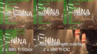 GTX 980 Ti SLI vs. Titan X Pascal benchmark using overclocked i7-2700k