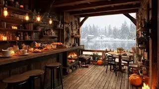 Winter Lakeside Cafe Bossa Nova Jazz for Studying Working and Positive Vibes 3