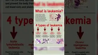 What is leukemia , its types | medical surgical nursing | bsc nursing #leukemia #leukemiaawareness