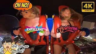 ❤️ My Heart Rate Hit 180 on the Slingshot 💓#slingshotchallenge #thrillrides #love #vacation