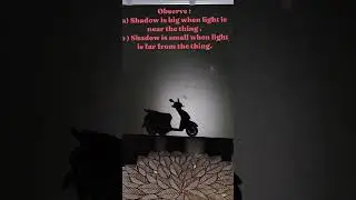 Experiment on Shadow #light#science#experiment#car#fun#interesting#viralshorts#parents#teacher