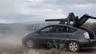 Toyota Prius with a M61 Vulcan on Top!!