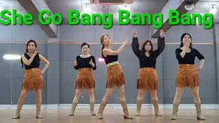 She Go Bang Bang Bang line dance (Phrased Advanced) Demo