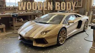 Building a Wooden Lamborghini Aventador | Full Electric ASMR Restoration
