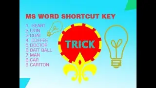 Ms word short cut trick