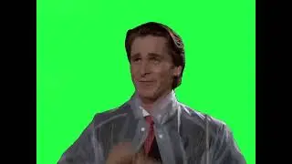 Christian Bale (American Psycho) Green Screen (Not copyright)