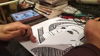 Remo Fuiano - Live Drawing - Soundtrack: Withinacross