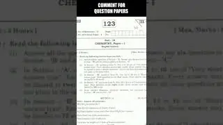Ap Intermediate Chemistry Question paper 💯 #publicpaper #intermediate #apinterpapers #chemistry