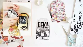 Making a Gorgeous Halloween Tag Flip Outgoing Mail for Penpal