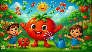 🍅 Tomato&rsquo;s Journey &ndash; From Farm to Plate | Kids Nursery Song & Cartoon 🍅🌱