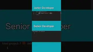 senior vs junior developer #shorts @ApnaCollegeOfficial