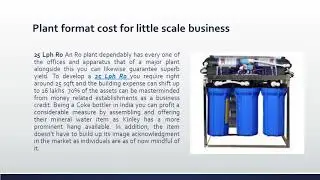 Commercial 25 Lph Ro Plant Installation