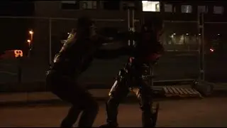 Arrow 3x06 Roy Fights Issac Stanzler And Roy Gets His Code Name