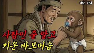 원숭이를 자식 처럼 키운 바보 머슴 |야담|옛날이야기|사연