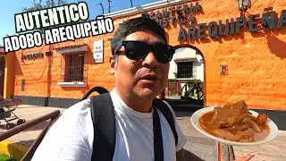 DONDE COMER EL VERDADERO ADOBO AREQUIPEÑO!!! ...probando la mejor comida de Arequipa