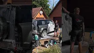 DETAILING A BRAND NEW LANDROVER DEFENDER OCTA ASMR EDITION #detailing #new #octa #shorts