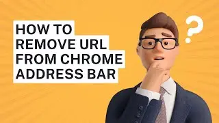 how to remove URL from chrome address bar