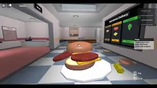 Playing Roblox Cook Burgers