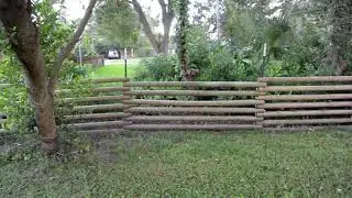 UPDATE DIY Landscape timber fence 2 years later