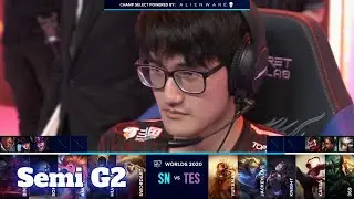 TES vs SN - Game 2 | Semi Finals S10 LoL Worlds 2020 PlayOffs | Top Esports vs Suning G2 full game
