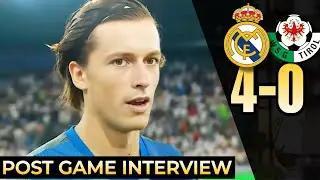 &Aacute;lvaro Carreras Post Game Interview after Real Madrid Win vs WSG Tirol