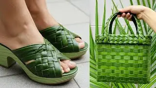 🔴LIVE: 🌿 Forget plastic Things . Making this Shoes,Bag, Hat,Hand Fan  from Green Coconut  leaf.🌿 💚