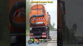 ASPHALT SWEEPER TRUCK Cleaning Streets JBManCave.com #Shorts