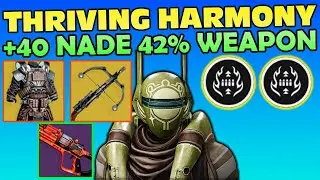 Huge Grenade And Weapon Stats! Thriving Survivor Mantle Of Battle Harmony Heirloom - Destiny 2