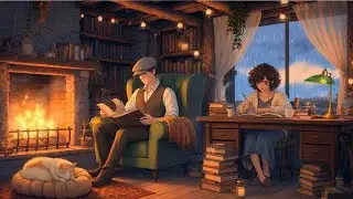 Life in the English Countryside | Jazz Music, Rain & a Cozy Fireplace.