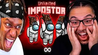 SIDEMEN AMONG US BUT KSI HAS THE INFINITE IMPOSTER ROLE | MoreSidemen | REACTION