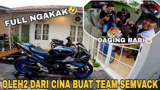 OLEH OLEH BUAT TEAM SEMVACK DARI CHINA || MUNTAH GARA² MAKAN B4BI‼️