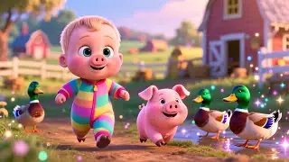 Farm Animals Counting 🐮🐷🍼 | Kids Fantasy Song | Learn Numbers and Happy Routines
