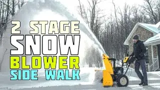The Ultimate Sidewalk Snow Sweeper!! &mdash; Best Two Stage Snowblower Clearing Sidewalk