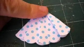 How to Make a Mini Dress from a Scallop Circle Punch or a Scallop Die Cut Circle