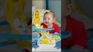 Duck Slide Track Set Toys for Kids |  Ducklings Stair Climbing Toys for Kids | Escalator Toy #shorts