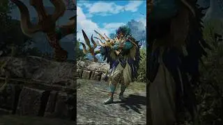 Azure Seikret Layered Armor - MH Wilds Fashion Hunter #monsterhunterwilds #mhwilds #monsterhunter