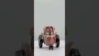 2025 Disney Pixar Cars Mini Racers 3 Pack - Tractor - muddy Lightning McQueen - Mater