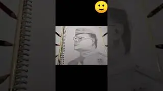 Netaji subhas chandra bose sketch drawing easy and simple step by step |must watch, 🙂 Jai hind 🙏👍🙋..