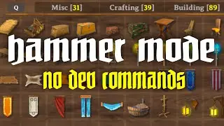 Hammer Mode The Valheim Creative Mode No Dev Commands