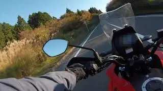 Vストローム250SXで早朝の箱根ターンパイク（下り）を駆け抜ける